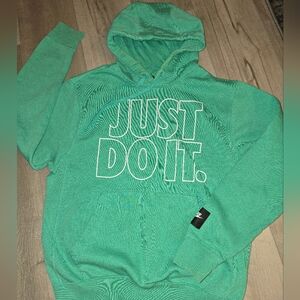 Teal nike hoodie sz sm